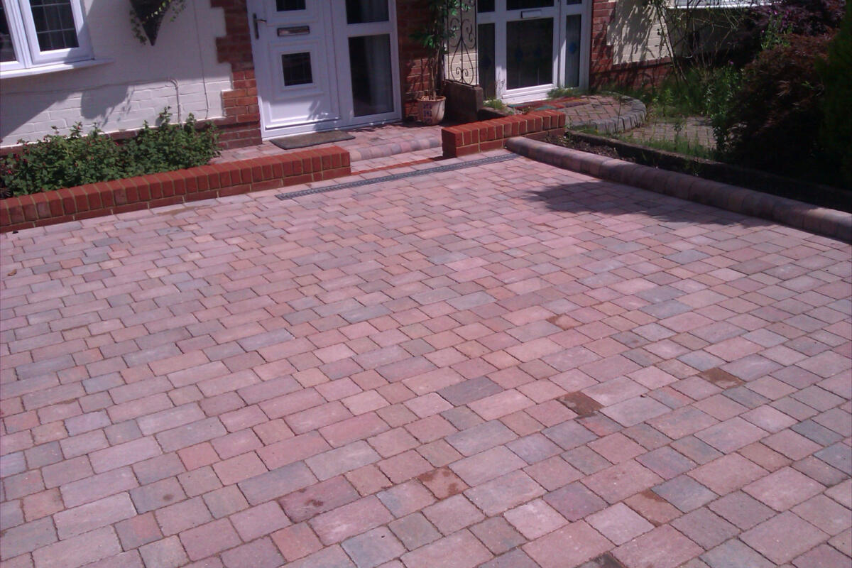 Block paved driveway