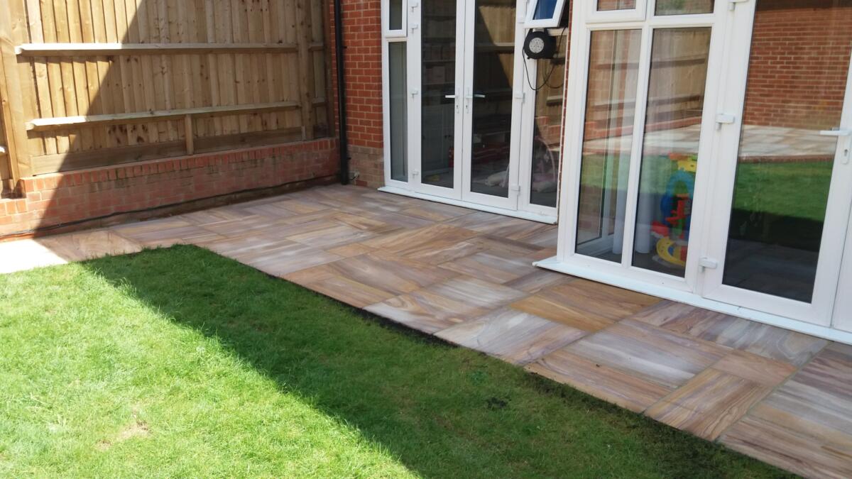 Paul from PL Landscapes working on a garden project